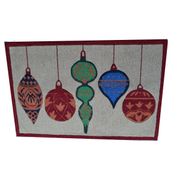 X-Mas Ornaments 2 Doormat - 2'8.4" x 3'